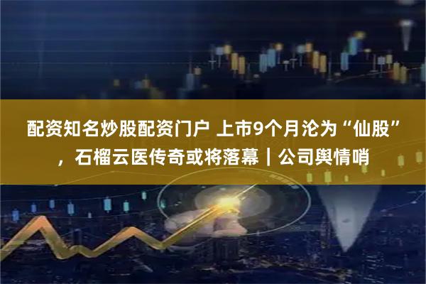 配资知名炒股配资门户 上市9个月沦为“仙股”,石榴云医传奇或将落幕|公司舆情哨